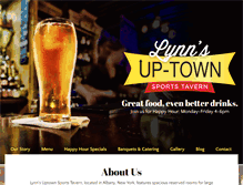 Tablet Screenshot of lynnsuptowntavern.com